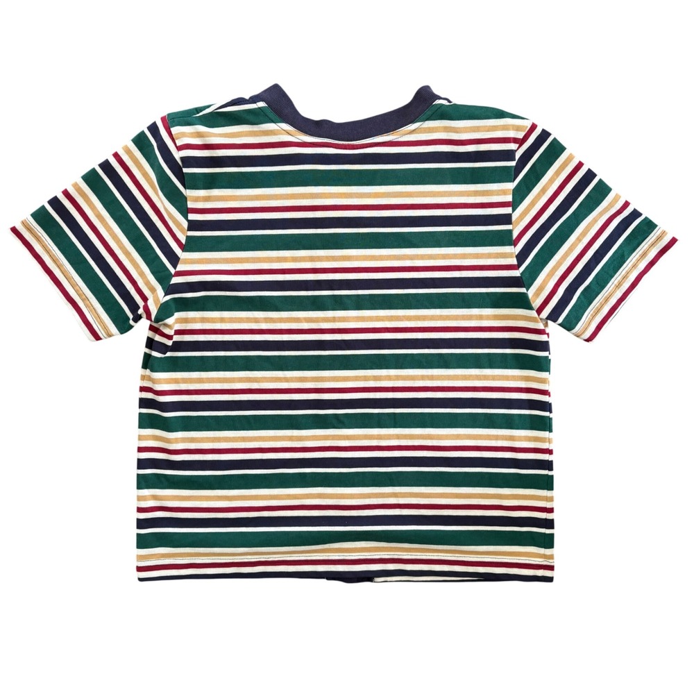 Vintage Season Ticket Striped Button Down Short Sleeve Tee Women's Size Small - Picture 6 of 6